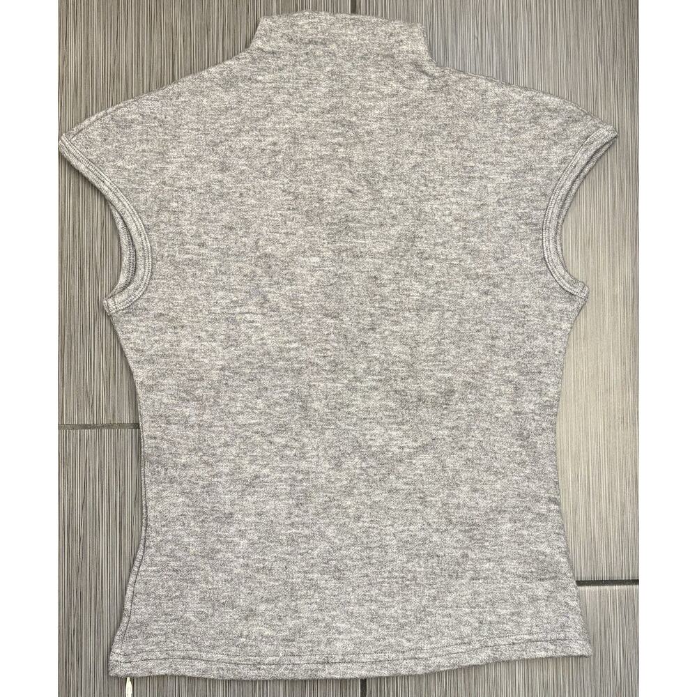 OGL Gray High Neck Sleeveless Sweater Tank Size Medium NWT Soft Minimalist